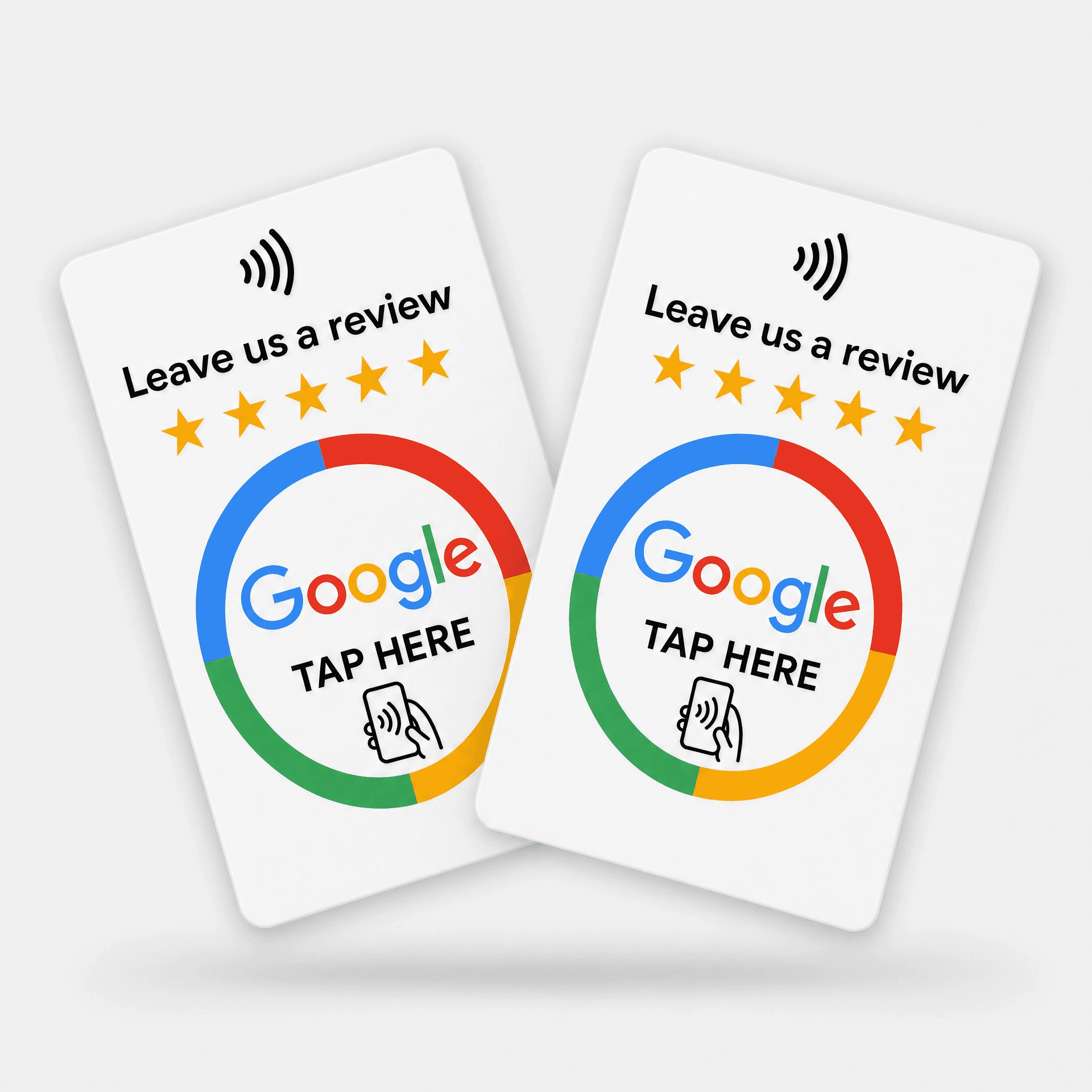 RevuBoost Google review NFC cards, main shot